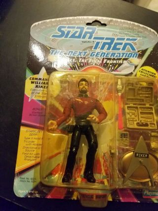 Commander William Riker Star Trek The Next Generation Figure Nib Playmates Toys
