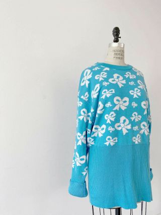 ⭕ 80s Vintage Patrick Kelly Knit Sweater Bow Dress : Avant Garde Jacket Coat 90s