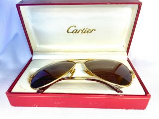 Vintage Cartier Vendome Aviator Sunglasses Made In France Rare Occhiali