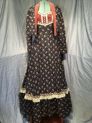 Vintage Gunne Sax maxi dress with jacket 2