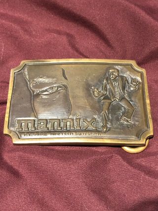 Vintage Wyler Foundry And Harness Mannix Belt Buckle 26/75
