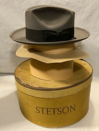 Vintage Stetson Imperial Fedora - Vintage John B.  Stetson 15 Hat & Box