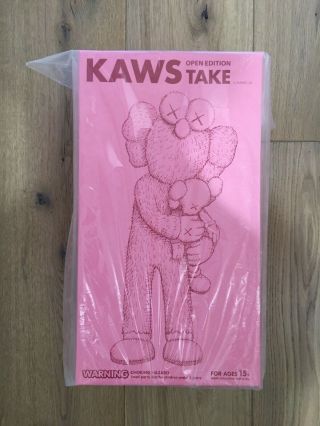 Kaws Take Pink Figure Limited Edition In Plastic Ships Fast