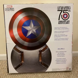 Marvel Captain America Legends Series 75th Anniversary Metal Shield 2