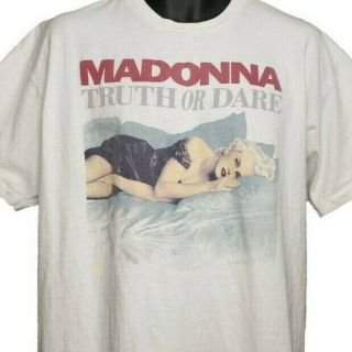Madonna Truth Or Dare T Shirt Vintage 90s Documentary Movie Made In Usa Size Xl