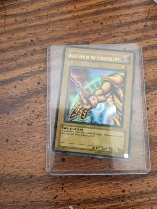 Rare Holographic Right Arm Of The Forbidden One Yu - Gi - Oh Card Lob - 122