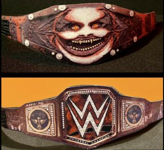 Custom Fiend & Bray Wyatt Universal Title Belt Elite Figure Scale Wwe Aew Njpw
