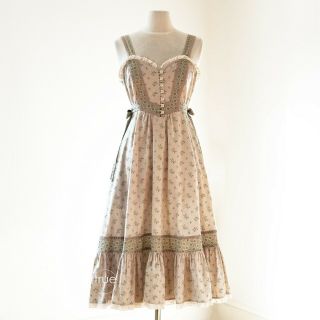 True Vintage 1970’s floral calico Gunne Sax Gunnie sundress Dress 2