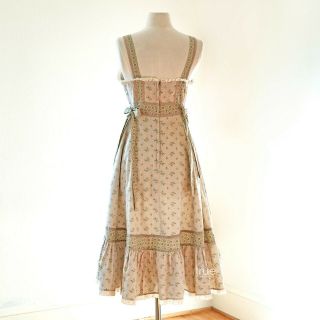 True Vintage 1970’s floral calico Gunne Sax Gunnie sundress Dress 3