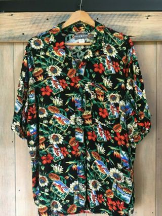 Loud Vintage Spyderbilt Hawaiian Shirt Size Xl 100 Cotton Islands Of Paradise
