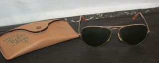 Vintage Bausch & Lomb Ray - Ban B&l 1/10th 12kgf Sunglasses With Case