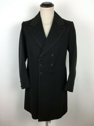 Antique Coat Edwardian Frock Coat Vtg French Tailcoat Victorian Coat 1910 Jacket