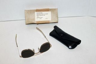 Vintage Military American Optical Ao 5 1/2 Aviator Sunglasses 11/77 Date