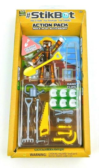 Stikbot Action Pack Farm Clear Brown