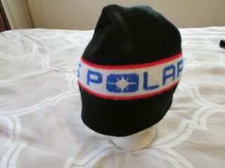 Vintage Polaris Snowmobile Knit Stocking Cap Snow Hat Beanie
