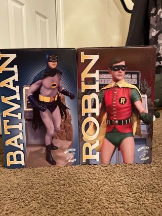 Tweeterhead Batman And Robin Statue Limited Edition Maquette/super Rare