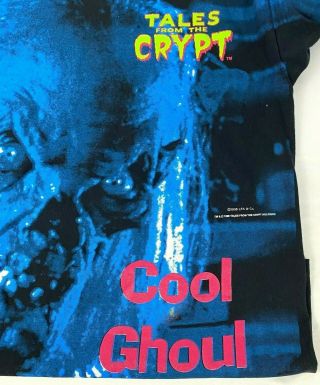 Vintage Tales From The Crypt Cool Ghoul T - Shirt Rare XL 1995 Single Stitch USA 4