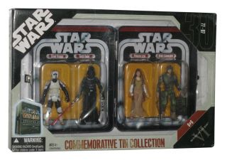 Star Wars Episode Vi Return Of The Jedi Collectible Tin Figure Set - (biker Sc