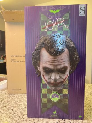 Hot Toys Qs010 The Dark Knight Joker 1/4 Scale Figure Sideshow Exclusive