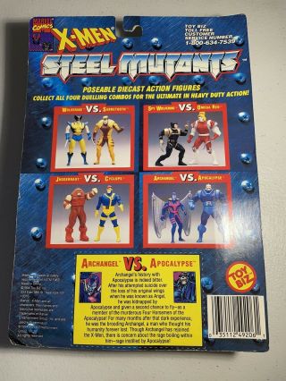 Marvel X - Men Steel Mutants Archangel vs.  Apocalypse 1994 Toy Biz 2