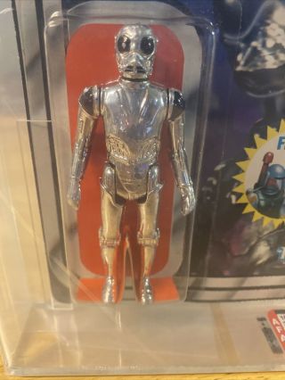 Star Wars Vintage 1978 Death Star Droid Figure - Kenner 20 - Back - G - AFA 80 MOC 3