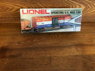 Vintage Lionel 6 - 9301 Operating U.  S.  Mail Car With Mail Bag