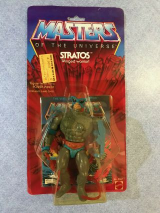 Masters Of The Universe He Man Motu Vintage 1981 Stratos 8 Back Moc