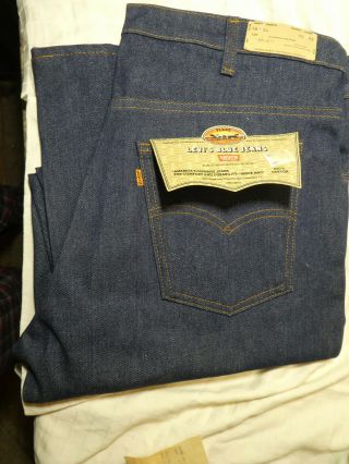 Vintage 1982 Levis 646 Orange Tag Usa Jeans Mens 38 X 34 Nwt Bootcut Flare