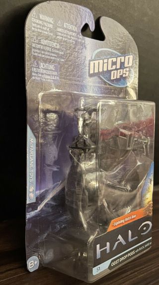McFarlane Toys Micro Ops Halo ODST Drop Pods Mini Figure Series 1 Buck Dare Ship 3