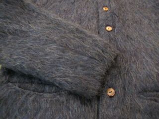 Vintage McGregor Powder Snow Mohair Blue Cardigan Sweater Kurt Cobain Style Wool 4