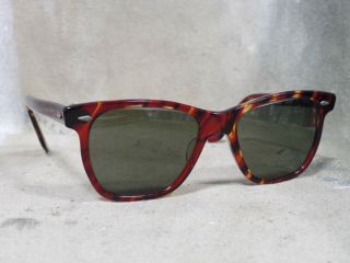 Vintage 60s Ao American Optical Saratoga Tortoise 25 - 51 Frame Jfk Sunglasses