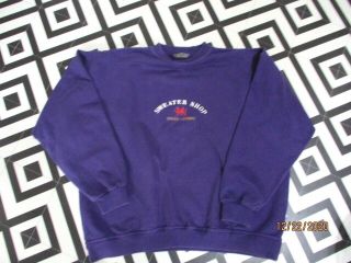 Mens 90s Vintage Sweater Shop Sweatshirt Oversized Hipsta Gc Spellout L Wales