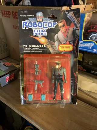 1988 Kenner Robo Cop & Ultra Police Dr.  Mcnamara Action Figure
