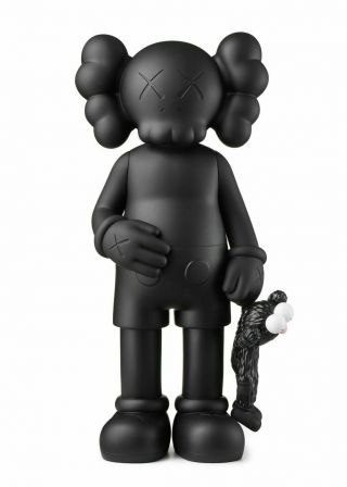 Kaws Share Black Vinyl Figure In Hand With Receipt