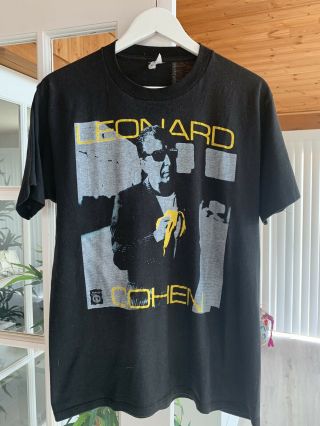 Vintage Leonard Cohen T - Shirt Vtg Rare 1988 I’m Your Man Tour Shirt