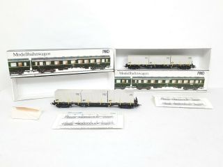 2x Piko 5/6419/015 Flat Stake Car Wagon With Container Load Ho