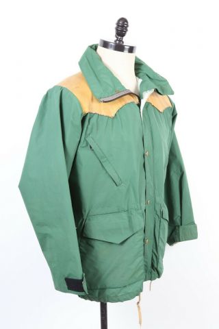 Vtg Rocky Mountain Featherbed Co.  Gtx Leather Parka Jacket Usa Mens Size 40