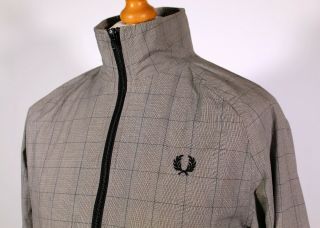 Fred Perry Prince Of Wales Check Harrington - S/m - Ska Mod Scooter 80 