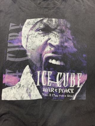 Ice Cube War And Peace Vol 2 Winterland XXL Vintage Rap Shirt Y2K Vtg 5