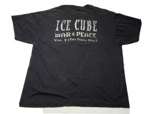 Ice Cube War And Peace Vol 2 Winterland XXL Vintage Rap Shirt Y2K Vtg 6