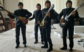 The Beatles 1:6 Custom Action Figures With Instruments Ooak Rare
