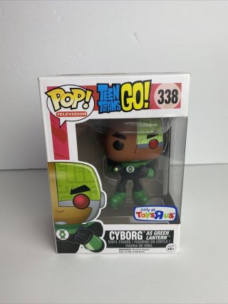 Funko Pop Teen Titans Go Cyborg As Green Lantern 338 Toys R Us Exclusive