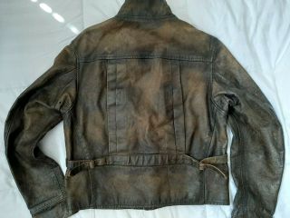 Polo Ralph Lauren Womens Leather Jacket,  RRL,  Vntg,  Rare.  One of a Kind.  Size M 3