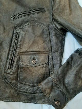 Polo Ralph Lauren Womens Leather Jacket,  RRL,  Vntg,  Rare.  One of a Kind.  Size M 5