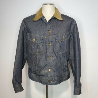 Vintage 50s 60s Lee Storm Rider 101lj Union Made Denim Jacket Size 44 Sanforized