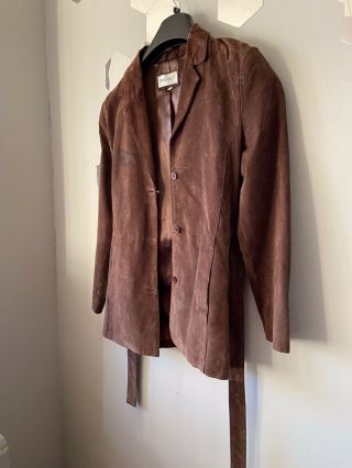 Vintage 70’s/80’s Brown Suede Belted Jacket Size 12