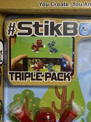 STIKBOT TRIPLE PACK - Package that Do Have Some Damage - Animated Fun 3