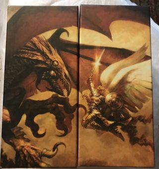 Empty Mtg Fat Pack Box - 9th Ninth Edition Dragon / Left/right Near