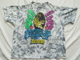 Vtg 80s September 1989 Jerry Garcia Band Tie Dye T Shirt Grateful Dead Xl 90s Og