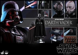 1/4 Hot Toys Star Wars Episode Vi Return Of The Jedi Darth Vader Figure Qs013